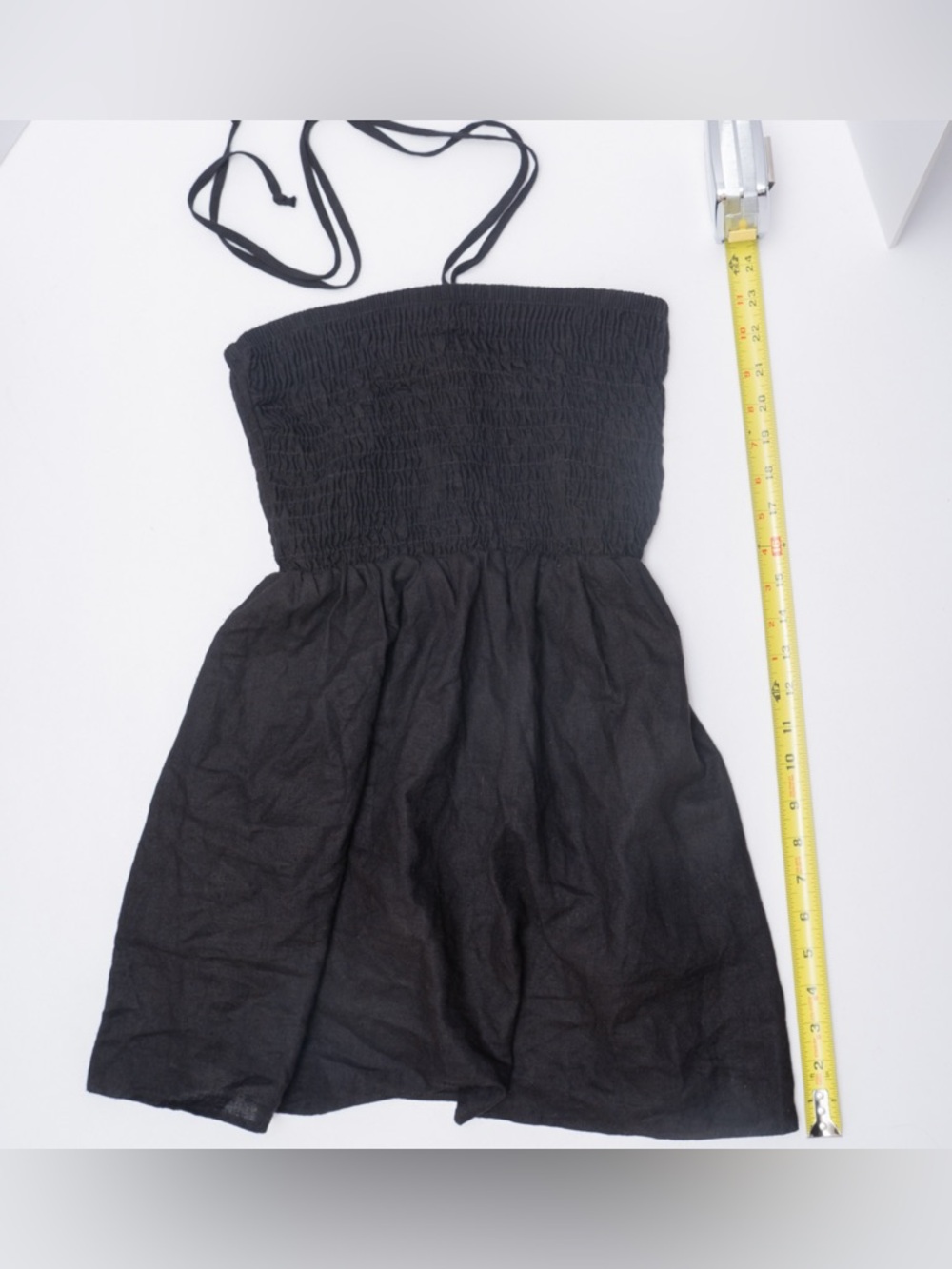 Smocked mini babydoll sun dress